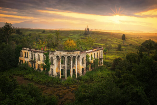 abandoned tea factory in Abkhazia -