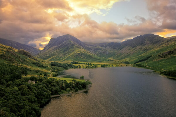 sunrise at buttermere lake -