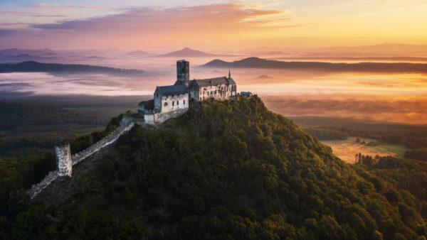 a gothic castle in Bohemia / Czech Republic -