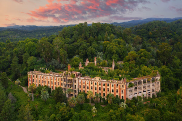 an abonded sanatorium for tuberculosis patients in the former sovjet union -