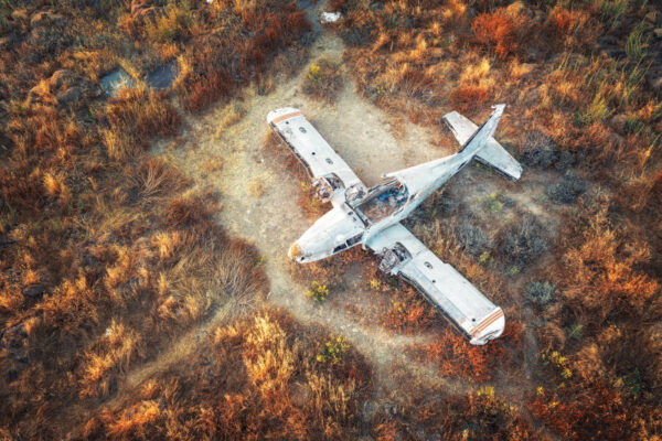 an abandoned plane in cyprus -