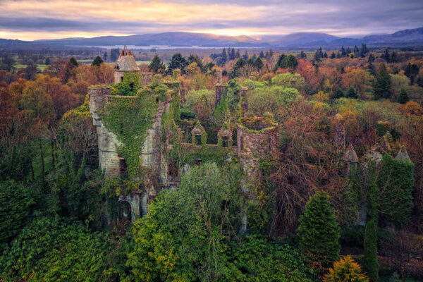forgotten and abandoned castle -