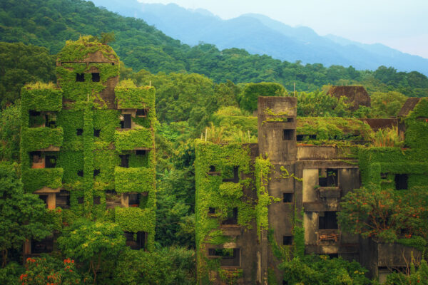 abandoned apartment blocks in Taiwan -