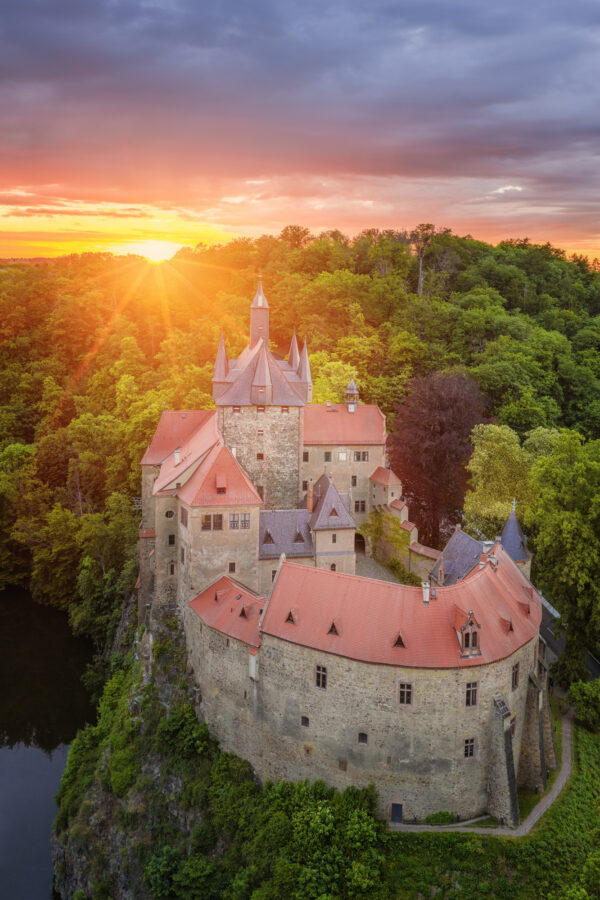 ...a majestic castle bathed in twilight -