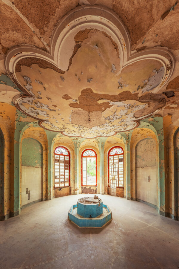 inside the former spa complex Solbad Wittekind in Germany -