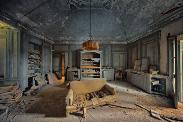 ...in a abandoned castle -