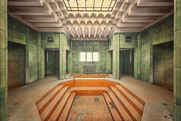 room in an abandoned spa -
