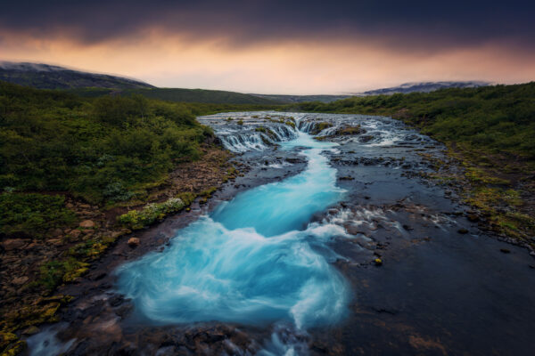 the very impressive Bruarfoss waterfall in Iceland. Definitely a place to be. -