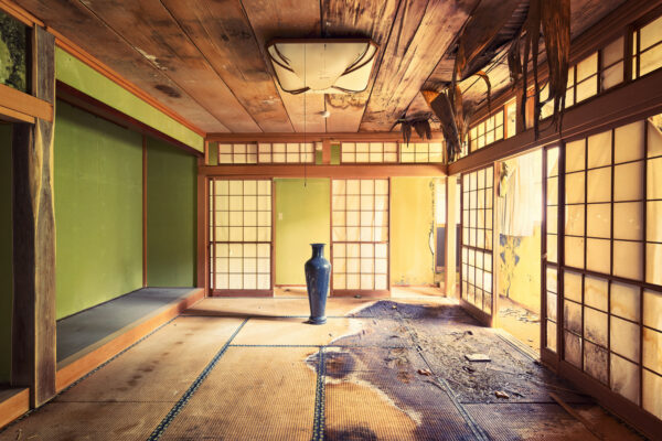 room in a abandoned japanese house -