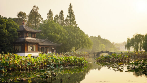 a morning at the wonderful westlake in Hangzhou, China -