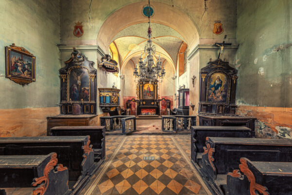 an abandoned church somewhere in europe -