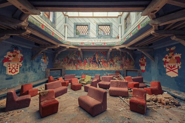 an abandoned night club -