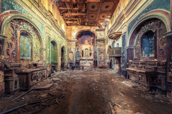 church of a deserted village -