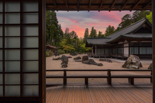 a japanese garden at Kōya-san monastery / Japan -