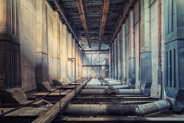 ...inside of an abandoned factory -
