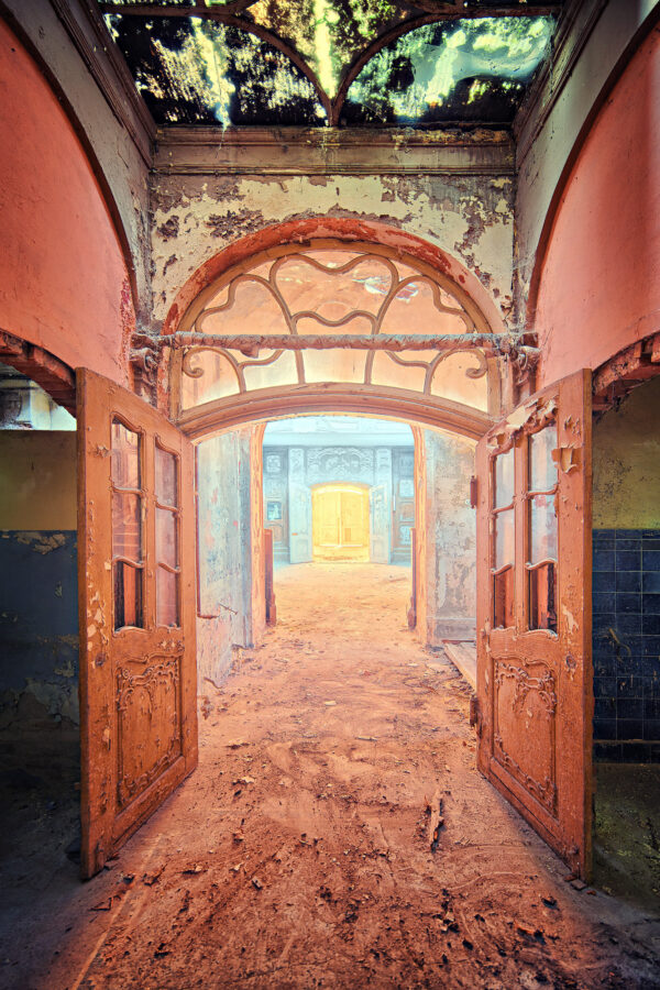 entrance space from an abandoned castle -