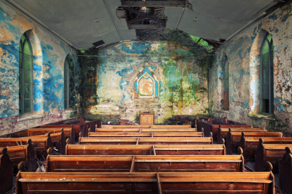 an abandoned welsh church -