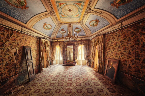 taken in an abandoned villa in the earthquake area -