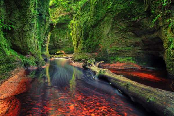 Finnich Glen in Scotland/UK -