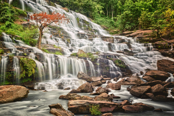 Mae Ya Waterfall in the national park Doi Inthanon / Thailand -