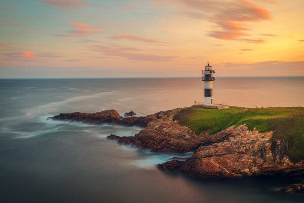 a lighthouse on the north spanish coast -