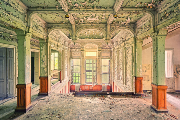 the upper floor from a mansion -