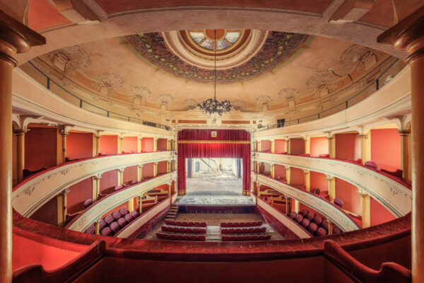 an abandoned theatre in Europe -
