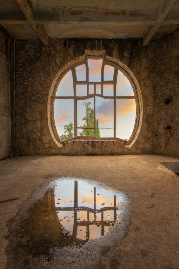 ...impressive window in an abandoned villa -