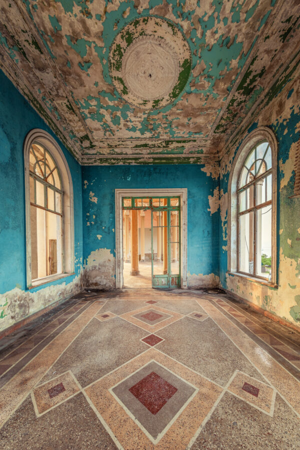 abandoned railway station in former sovjet union -