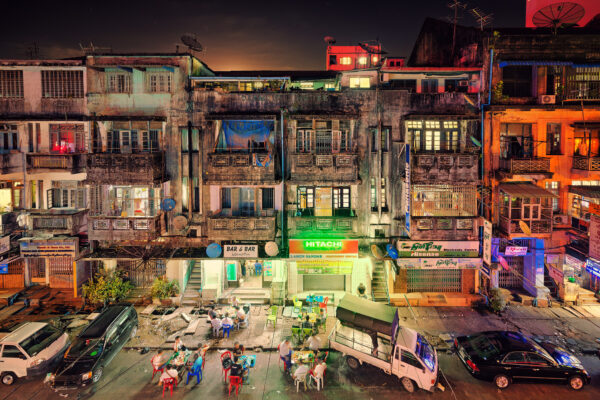 view from my accommodation in Yangon / Myanmar -