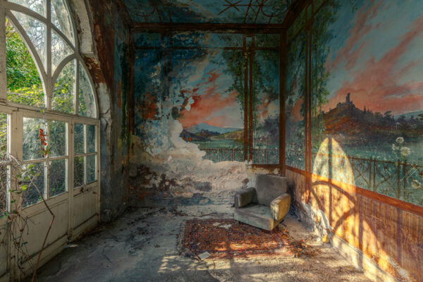 ..conservatory in an abandoned villa -