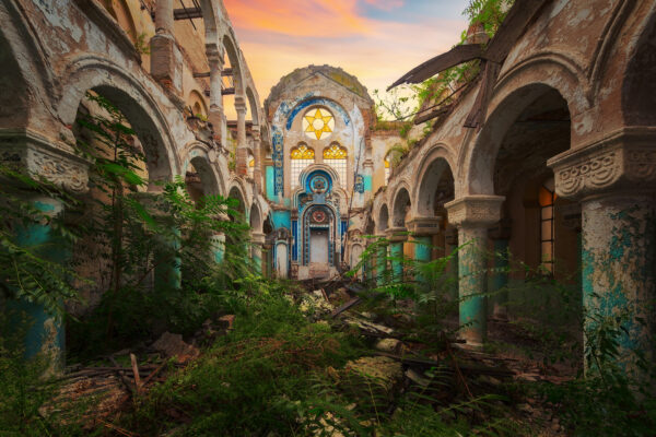 an abandoned synagogue -