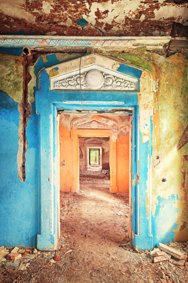 abandoned mansion in eastern europe -