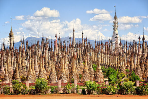 A part of 2402 stupas from Kakku / Myanmar. -