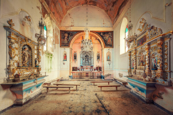 This old church has been standing for years, watching the world change around it. It’s quiet now, but every wall and corner tells a story of what used to be.