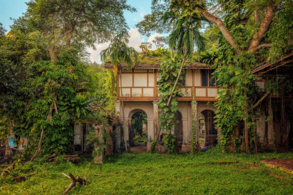..a villa in Malaysia, once a library, now abandoned.